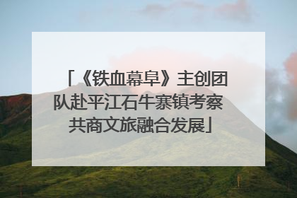 《铁血幕阜》主创团队赴平江石牛寨镇考察 共商文旅融合发展