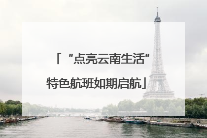 “点亮云南生活”特色航班如期启航