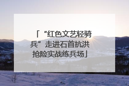 “红色文艺轻骑兵”走进石首抗洪抢险实战练兵场
