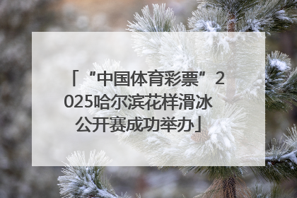 “中国体育彩票”2025哈尔滨花样滑冰公开赛成功举办