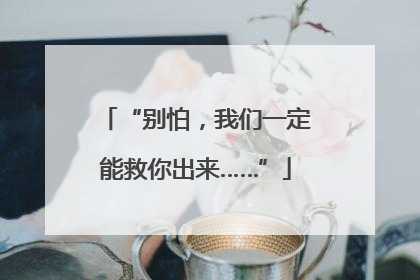 “别怕，我们一定能救你出来……”