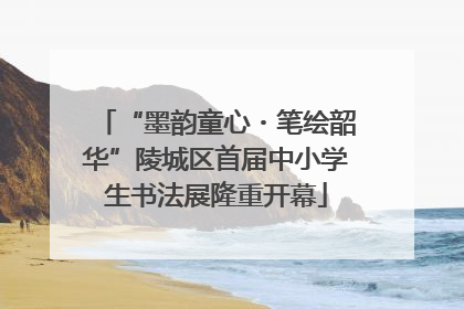 “墨韵童心・笔绘韶华”陵城区首届中小学生书法展隆重开幕