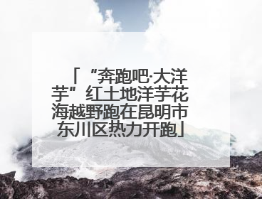 “奔跑吧·大洋芋”红土地洋芋花海越野跑在昆明市东川区热力开跑