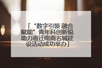 “数字引领 融合赋能”青年科创新锐助力宿迁电商名城建设活动成功举办