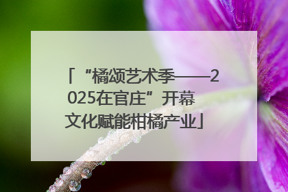 “橘颂艺术季——2025在官庄”开幕 文化赋能柑橘产业