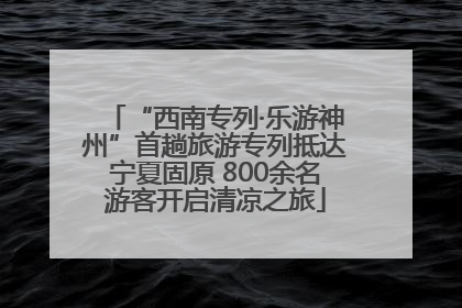 “西南专列·乐游神州”首趟旅游专列抵达宁夏固原 800余名游客开启清凉之旅