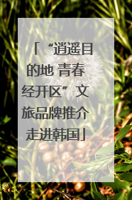 “逍遥目的地 青春经开区”文旅品牌推介走进韩国