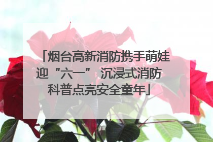 烟台高新消防携手萌娃迎“六一” 沉浸式消防科普点亮安全童年