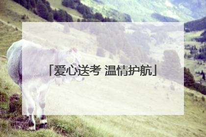 爱心送考 温情护航
