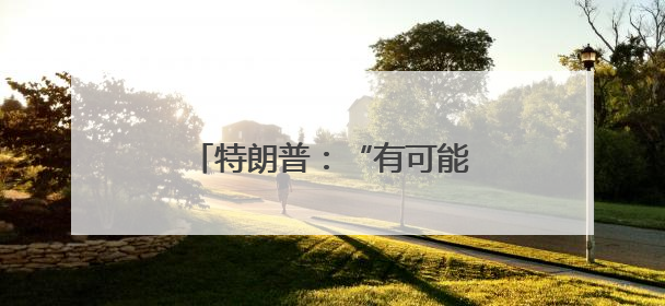 特朗普：“有可能”介入以伊冲突