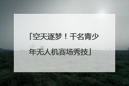 空天逐梦！千名青少年无人机赛场秀技