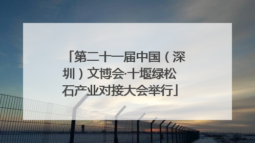 第二十一届中国（深圳）文博会·十堰绿松石产业对接大会举行