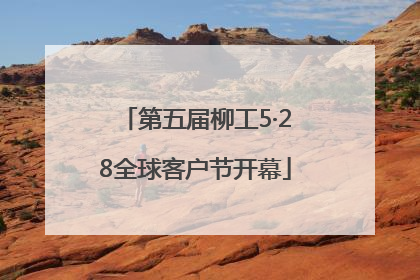 第五届柳工5·28全球客户节开幕