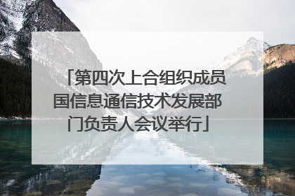 第四次上合组织成员国信息通信技术发展部门负责人会议举行