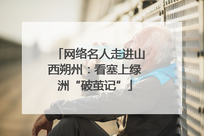 网络名人走进山西朔州：看塞上绿洲“破茧记”
