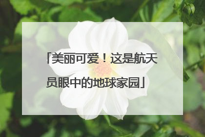 美丽可爱！这是航天员眼中的地球家园