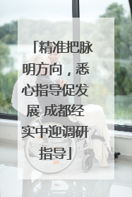 精准把脉明方向，悉心指导促发展 成都经实中迎调研指导
