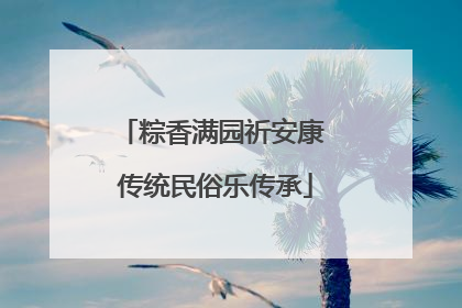 粽香满园祈安康 传统民俗乐传承
