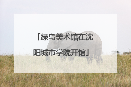 绿岛美术馆在沈阳城市学院开馆
