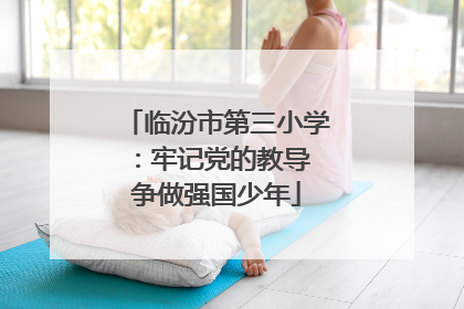 临汾市第三小学：牢记党的教导 争做强国少年
