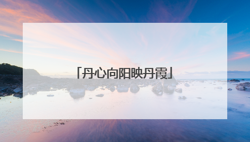 丹心向阳映丹霞