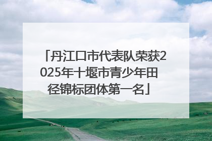 丹江口市代表队荣获2025年十堰市青少年田径锦标团体第一名