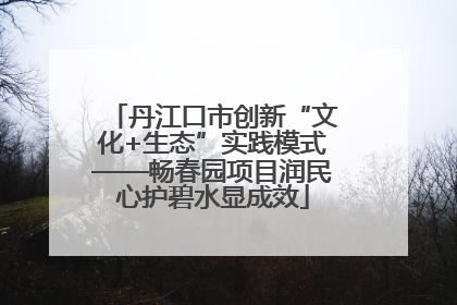 丹江口市创新“文化+生态”实践模式——畅春园项目润民心护碧水显成效