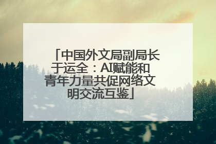 中国外文局副局长于运全：AI赋能和青年力量共促网络文明交流互鉴