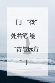 于“微”处着笔 绘“诗与远方”