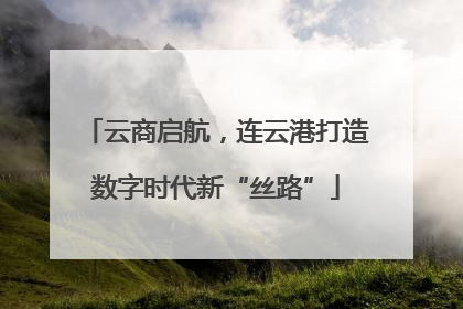 云商启航，连云港打造数字时代新“丝路”