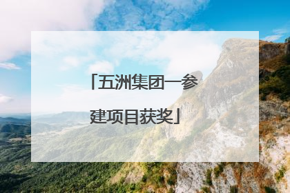五洲集团一参建项目获奖