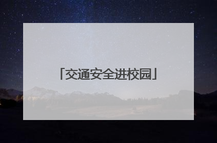 交通安全进校园