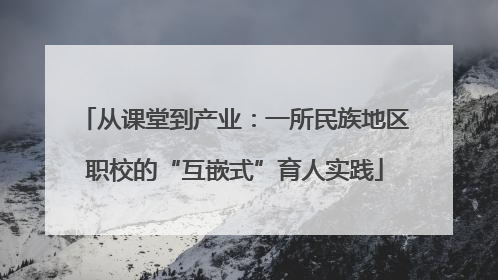 从课堂到产业：一所民族地区职校的“互嵌式”育人实践