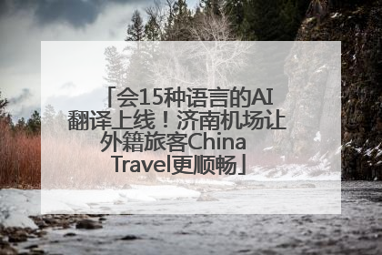 会15种语言的AI翻译上线！济南机场让外籍旅客China Travel更顺畅