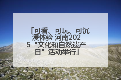 可看、可玩、可沉浸体验 河南2025“文化和自然遗产日”活动举行