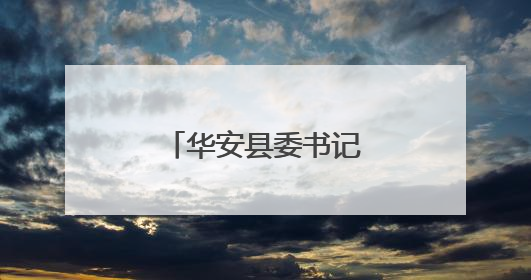 华安县委书记会见重点客商