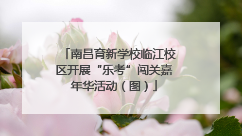 南昌育新学校临江校区开展“乐考”闯关嘉年华活动（图）