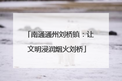 南通通州刘桥镇：让文明浸润烟火刘桥