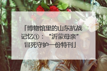 博物馆里的山东抗战记忆①：“沂蒙母亲”冒死守护一份特刊