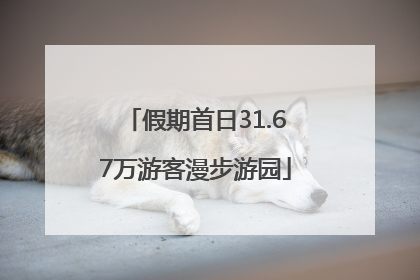 假期首日31.67万游客漫步游园