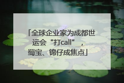 全球企业家为成都世运会“打call”，蜀宝、锦仔成焦点