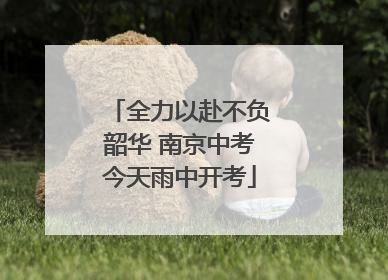 全力以赴不负韶华 南京中考今天雨中开考