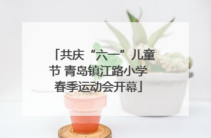 共庆“六一”儿童节 青岛镇江路小学春季运动会开幕