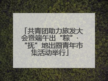 共青团助力旅发大会暨端午出“粽”·“抚”地出圈青年市集活动举行