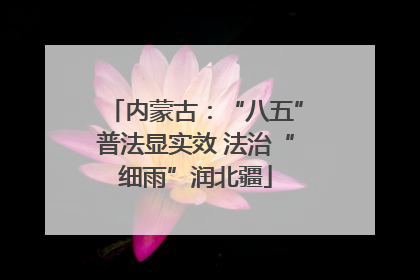 内蒙古：“八五”普法显实效 法治“细雨”润北疆