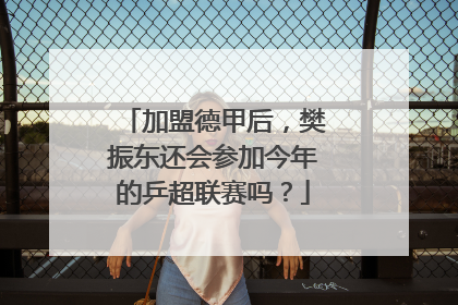 加盟德甲后，樊振东还会参加今年的乒超联赛吗？