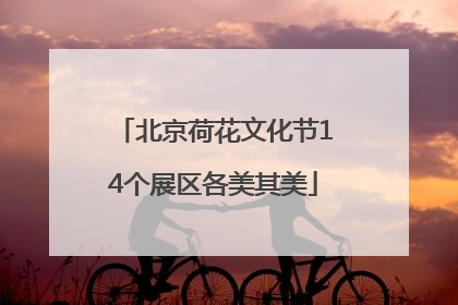 北京荷花文化节14个展区各美其美