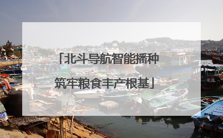 北斗导航智能播种 筑牢粮食丰产根基