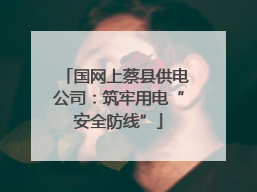 国网上蔡县供电公司：筑牢用电“安全防线”