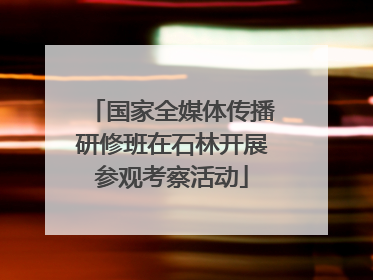 国家全媒体传播研修班在石林开展参观考察活动